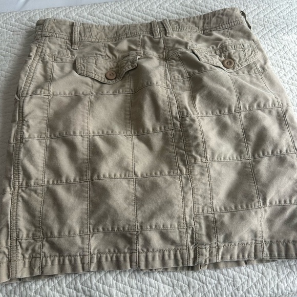 Ann Taylor Y2K patchwork pencil skirt khaki size 4 - Picture 4 of 10